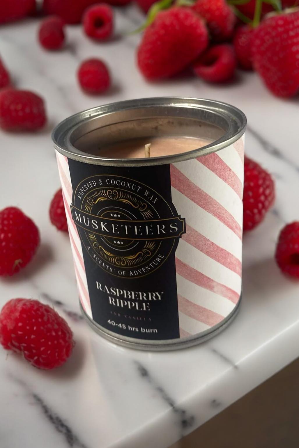 Raspberry Ripple - Raspberry/Vanilla Candle-1