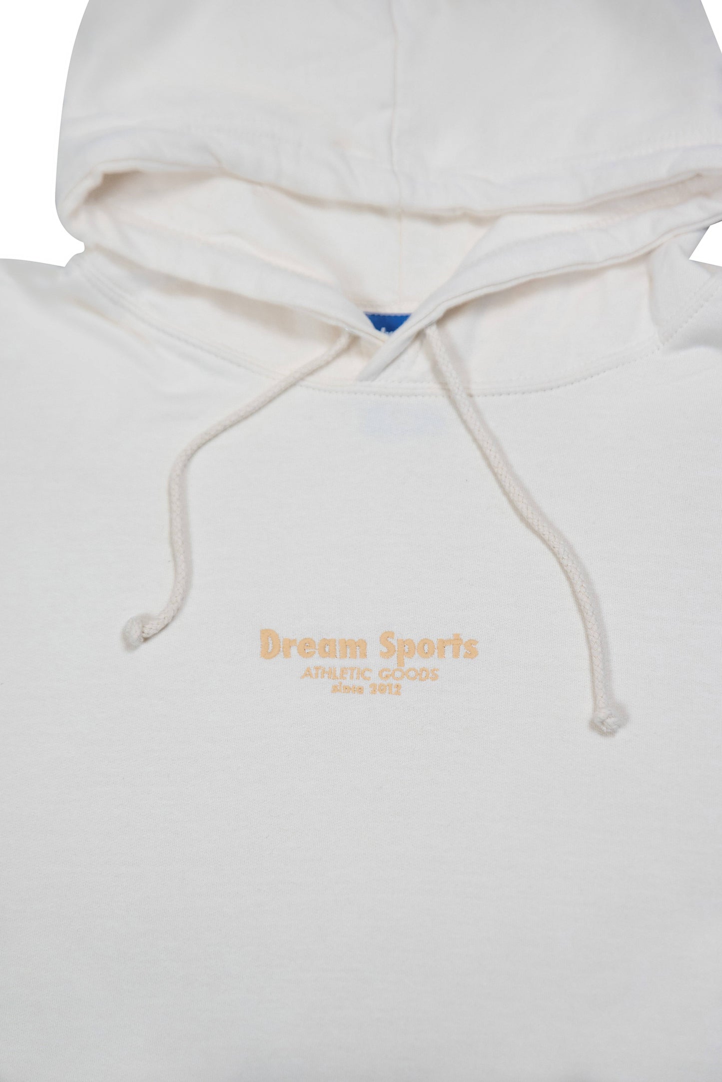 Hoodie in Vanilla with Dream Sports Tonal Logo Embroidery-1