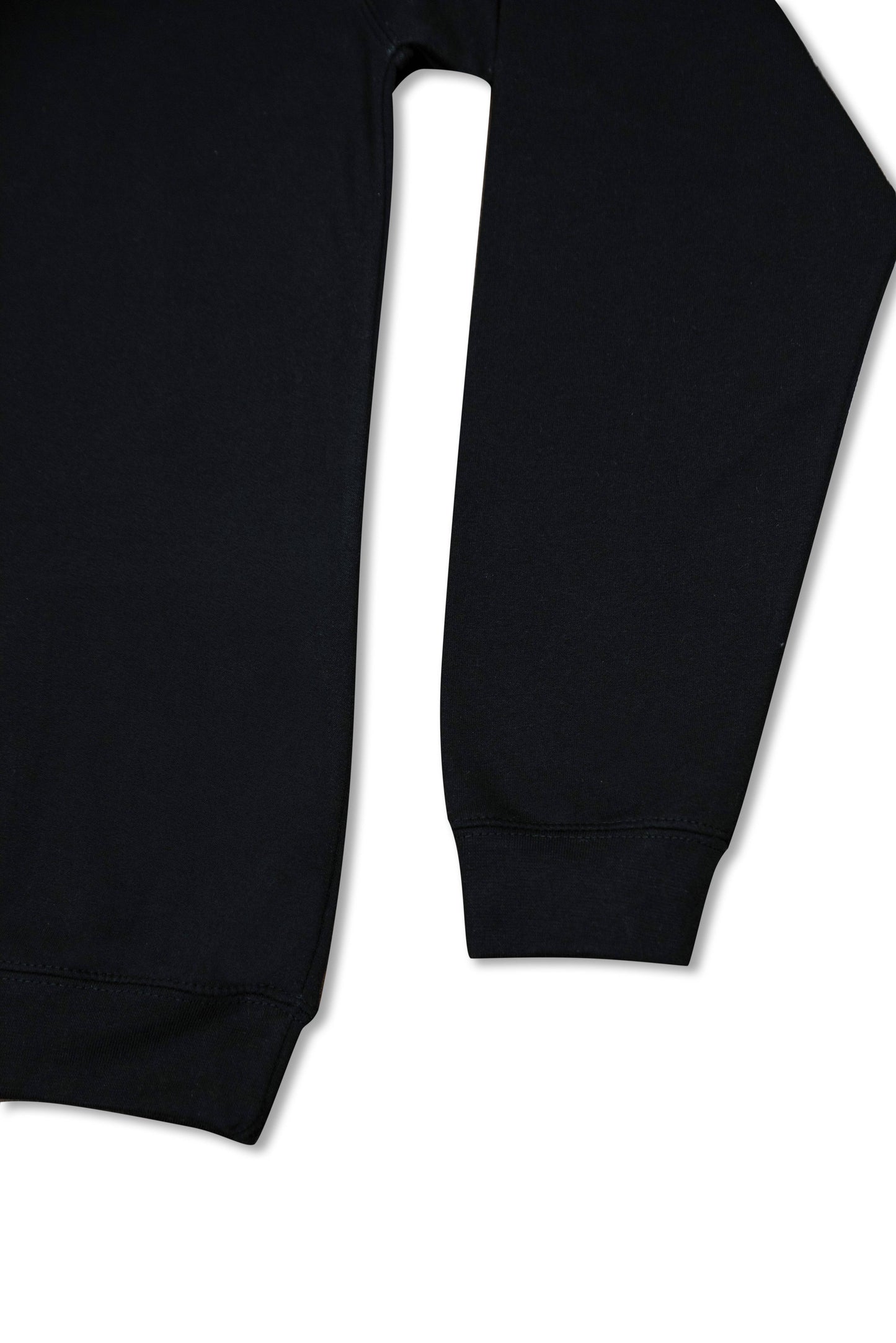 1/4 Zip Sweatshirt in Black with Dream Sports Tonal Logo Embroidery-4