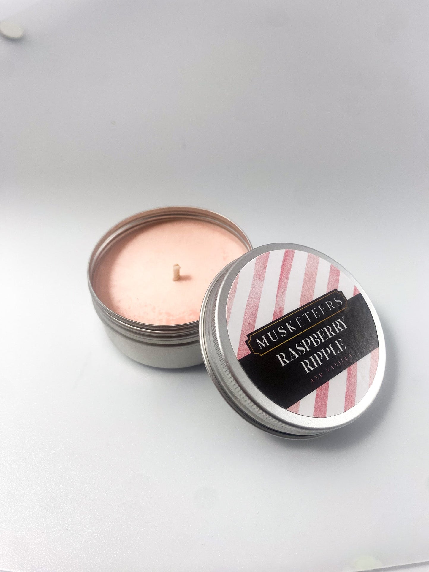 Raspberry Ripple - Raspberry/Vanilla Candle-5