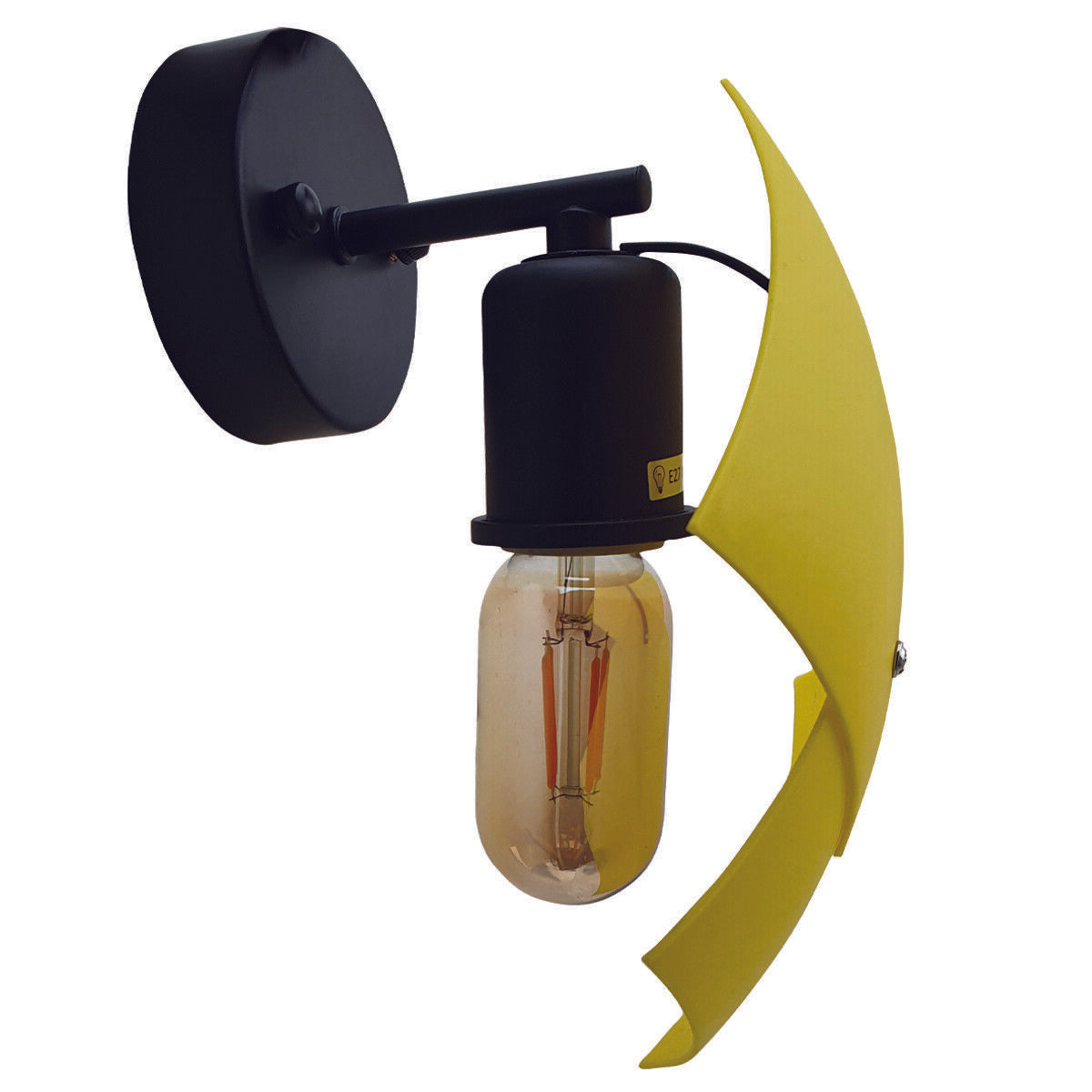Simple Black Wall light Black ~2562-1