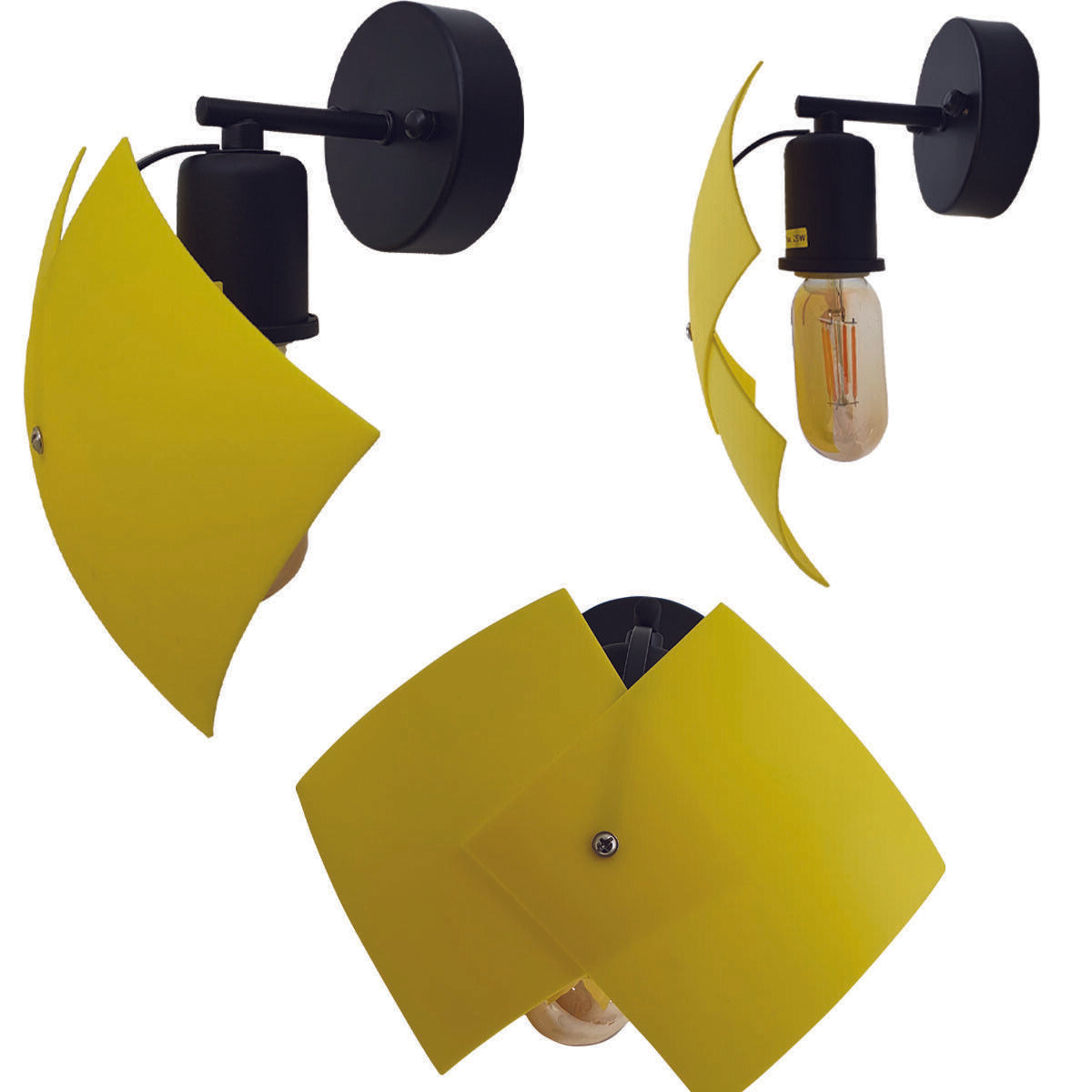Simple Black Wall light Black ~2562-4