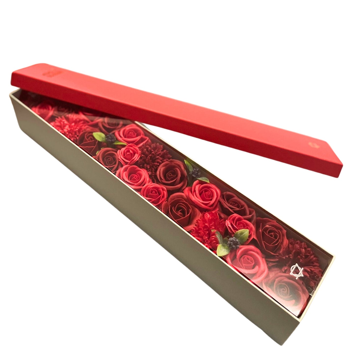 Extra Long - Classic Red Roses Soap Flowers-1