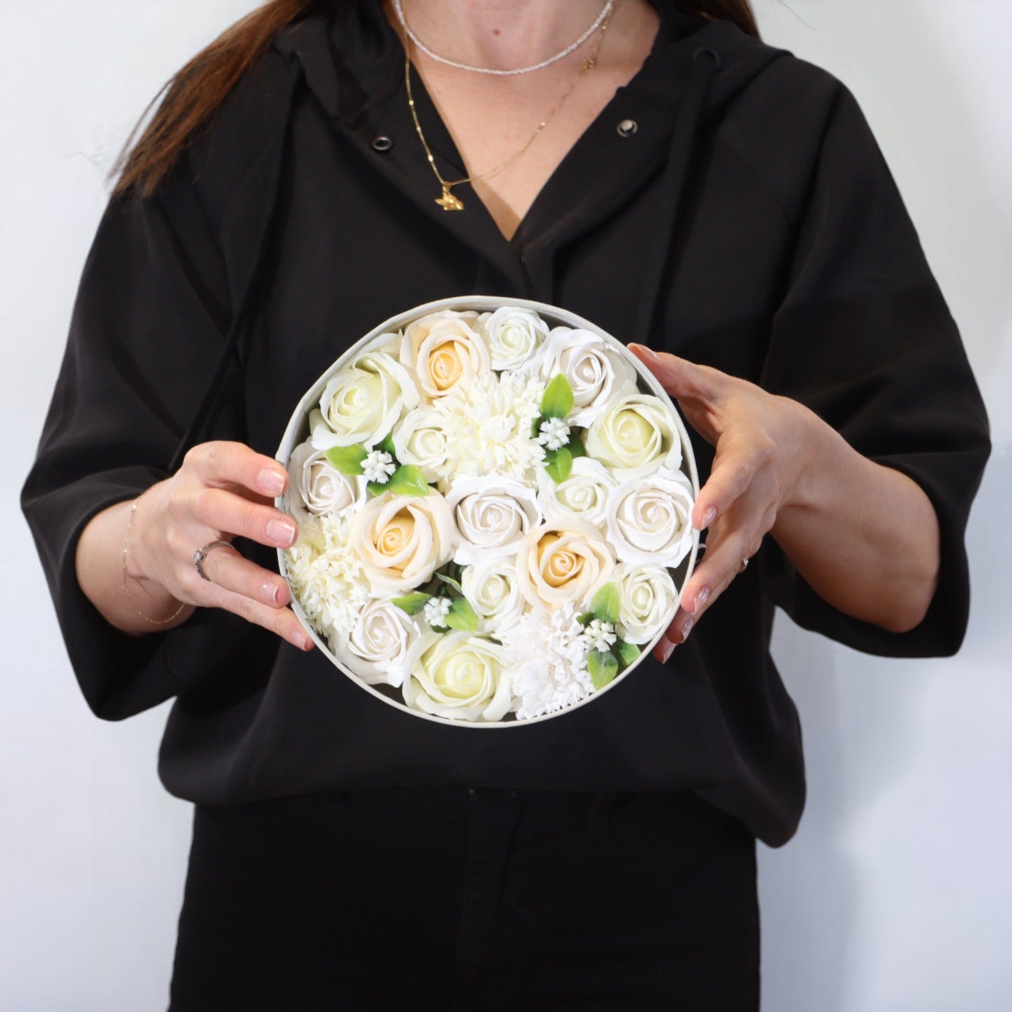 Round Box - Wedding Blessings - White & Ivory-1