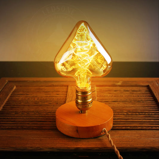 E27 Heart-Shaped 4W LED Filament Bulb ~1044-0