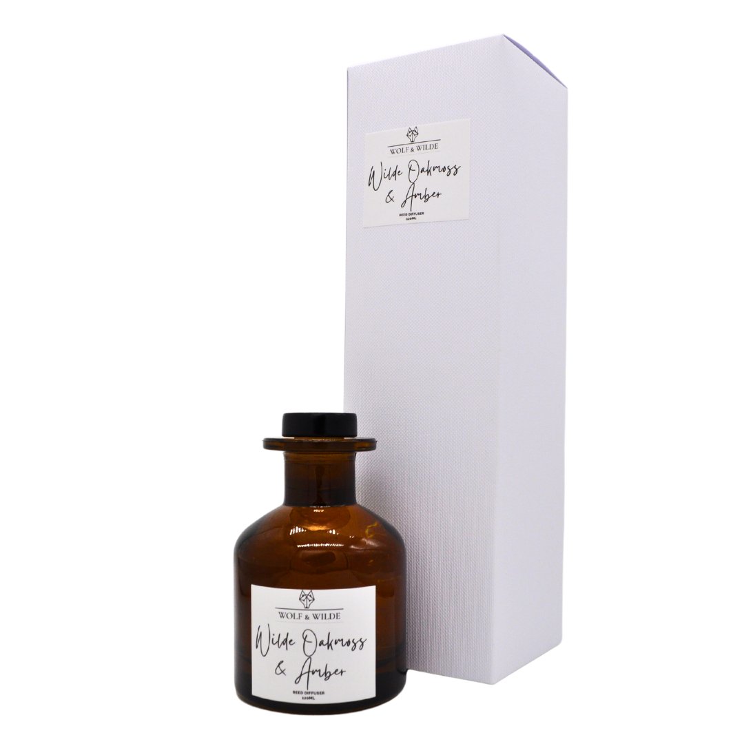 Wilde Oakmoss & Amber 120ml Reed Diffuser With 8 Reeds-2