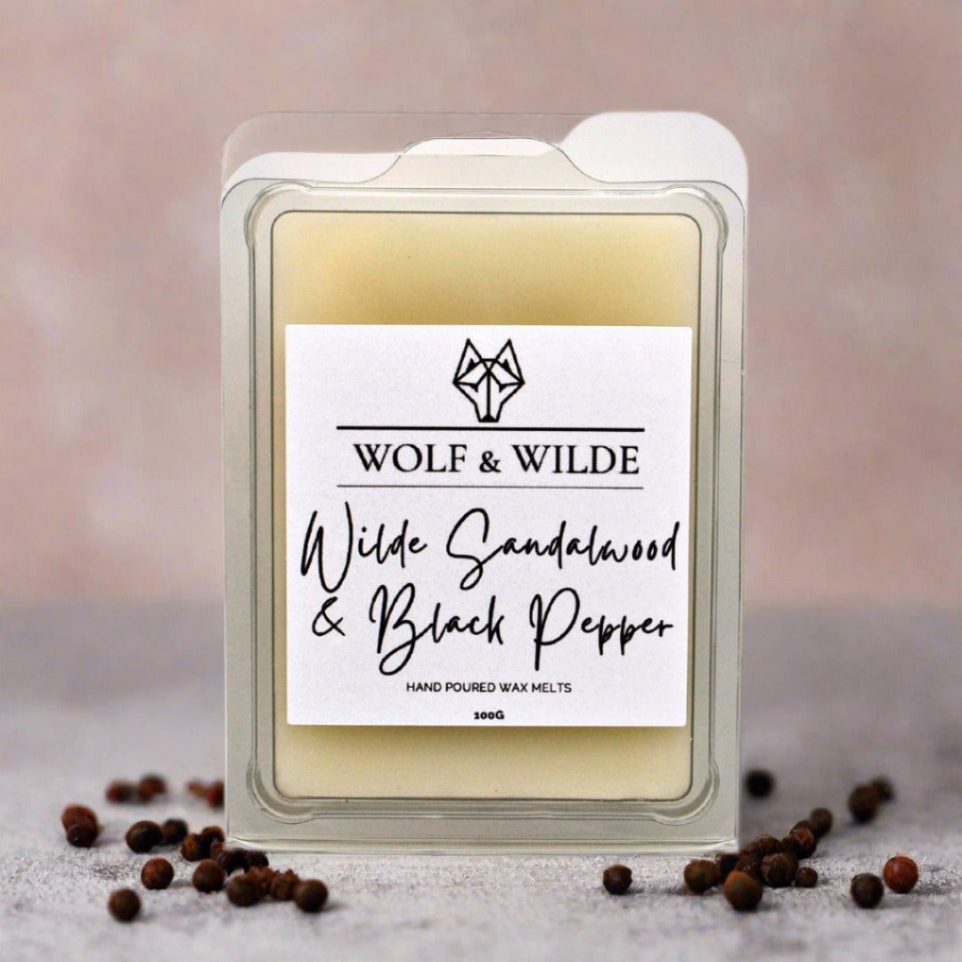 Wilde Sandalwood & Black Pepper Soy Wax Melts 100g-0