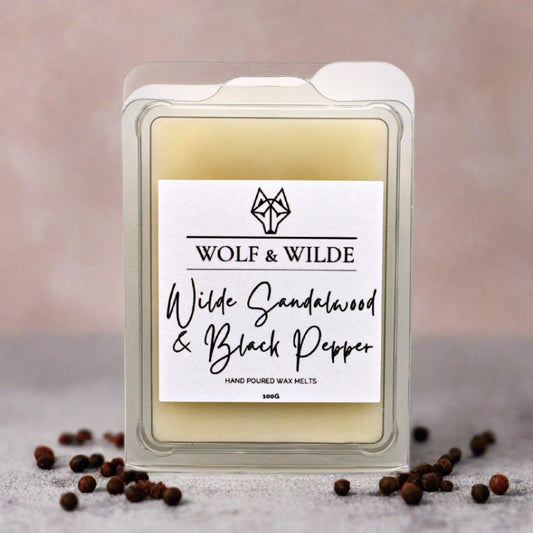 Wilde Sandalwood & Black Pepper Soy Wax Melts 100g-0